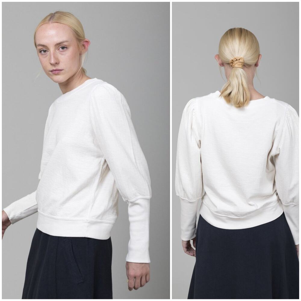Apiece Apart Olimpio Sweatshirt in cream offwhite Cotton size XS
